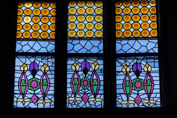 Corpus Christi Basilica stained glass, Kraków, Poland